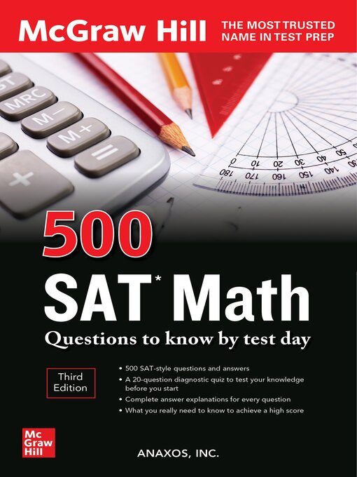 Title details for 500 SAT Math Questions to Know by Test Day by Anaxos Inc. - Available